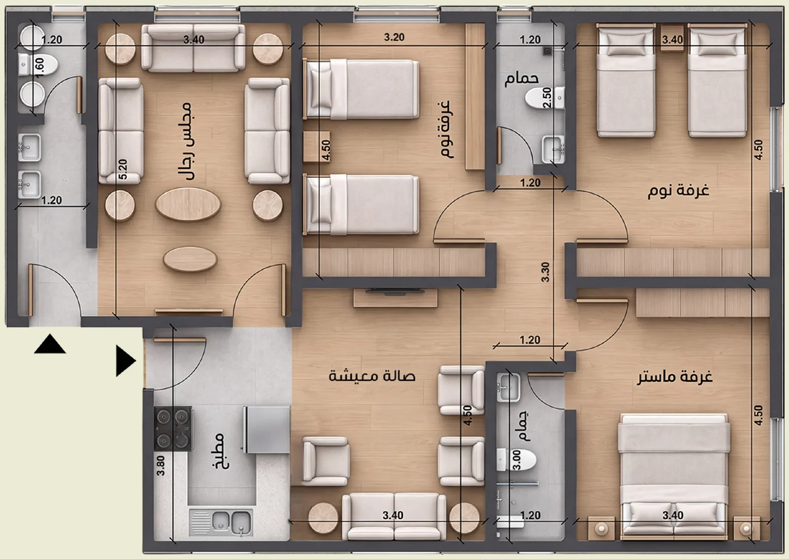 صورة وحدة دار رقم (SH2-D301) — دار — 120 م²