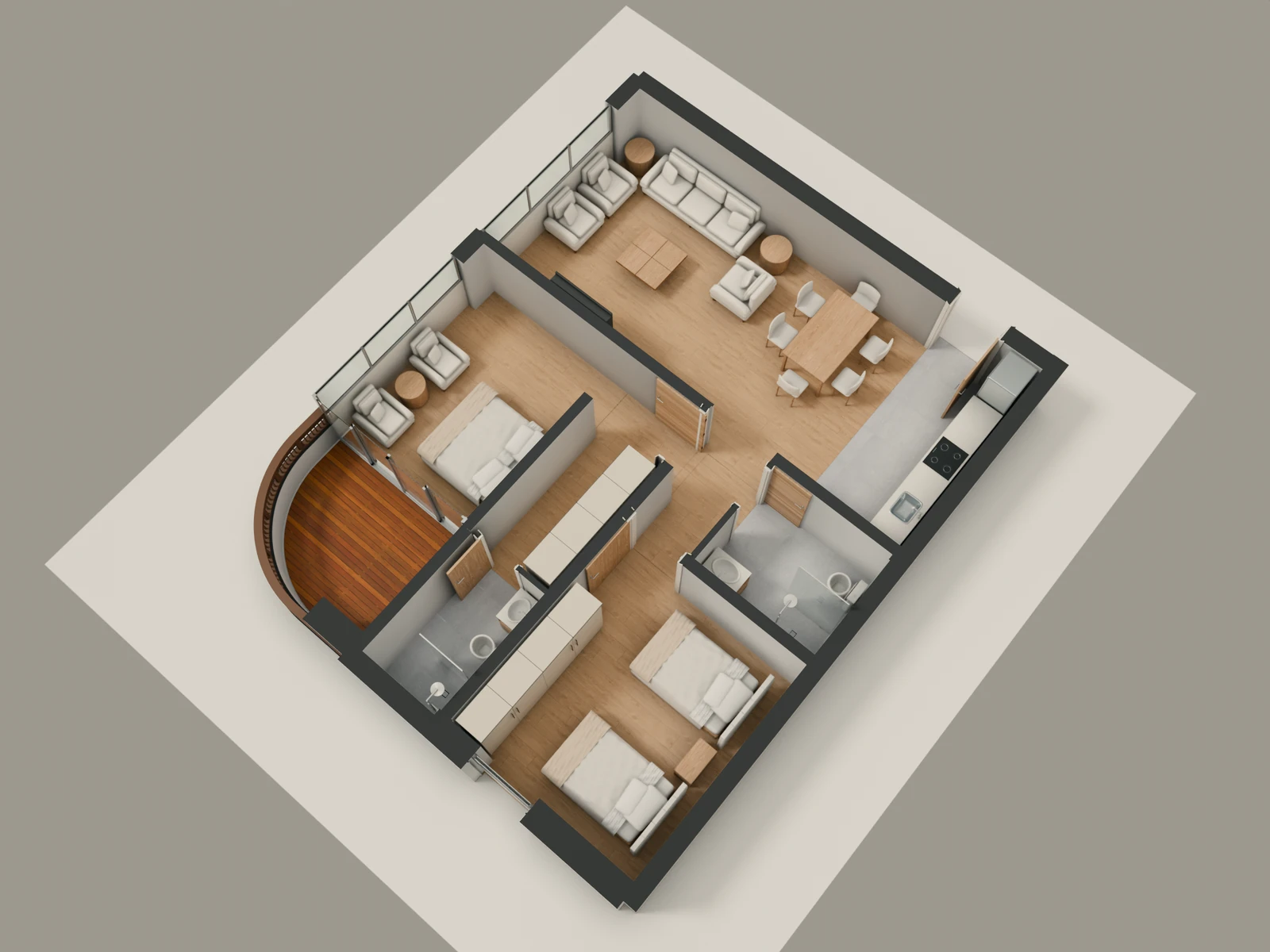 صورة وحدة A1 — Family Suite — جناح عائلي