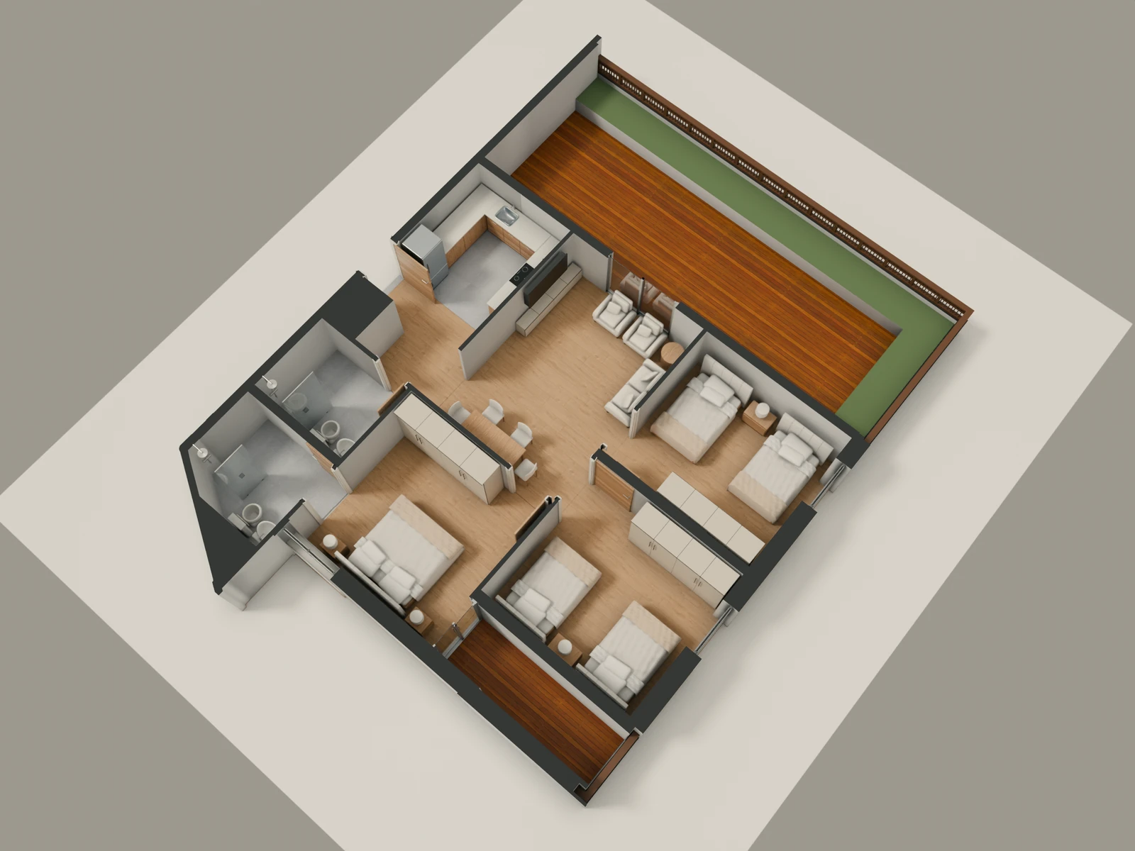 صورة وحدة B1-4 — Penthouse Suite — جناح بنتهاوس