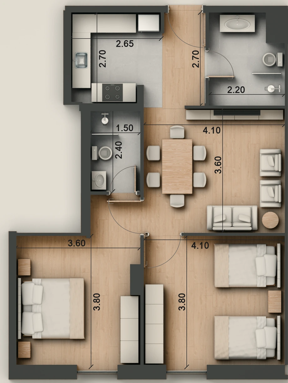 صورة وحدة B2 — Deluxe Suite — جناح ديلوكس