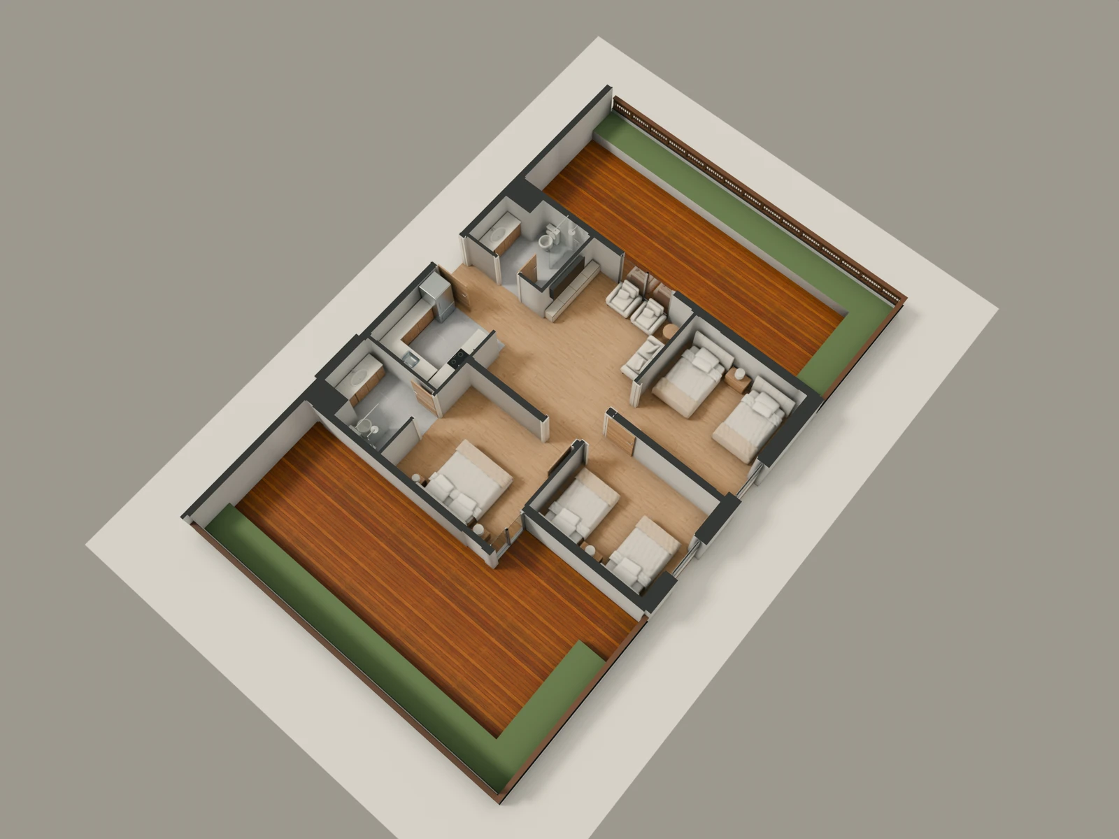 صورة وحدة B2-4 — Penthouse Suite — جناح بنتهاوس