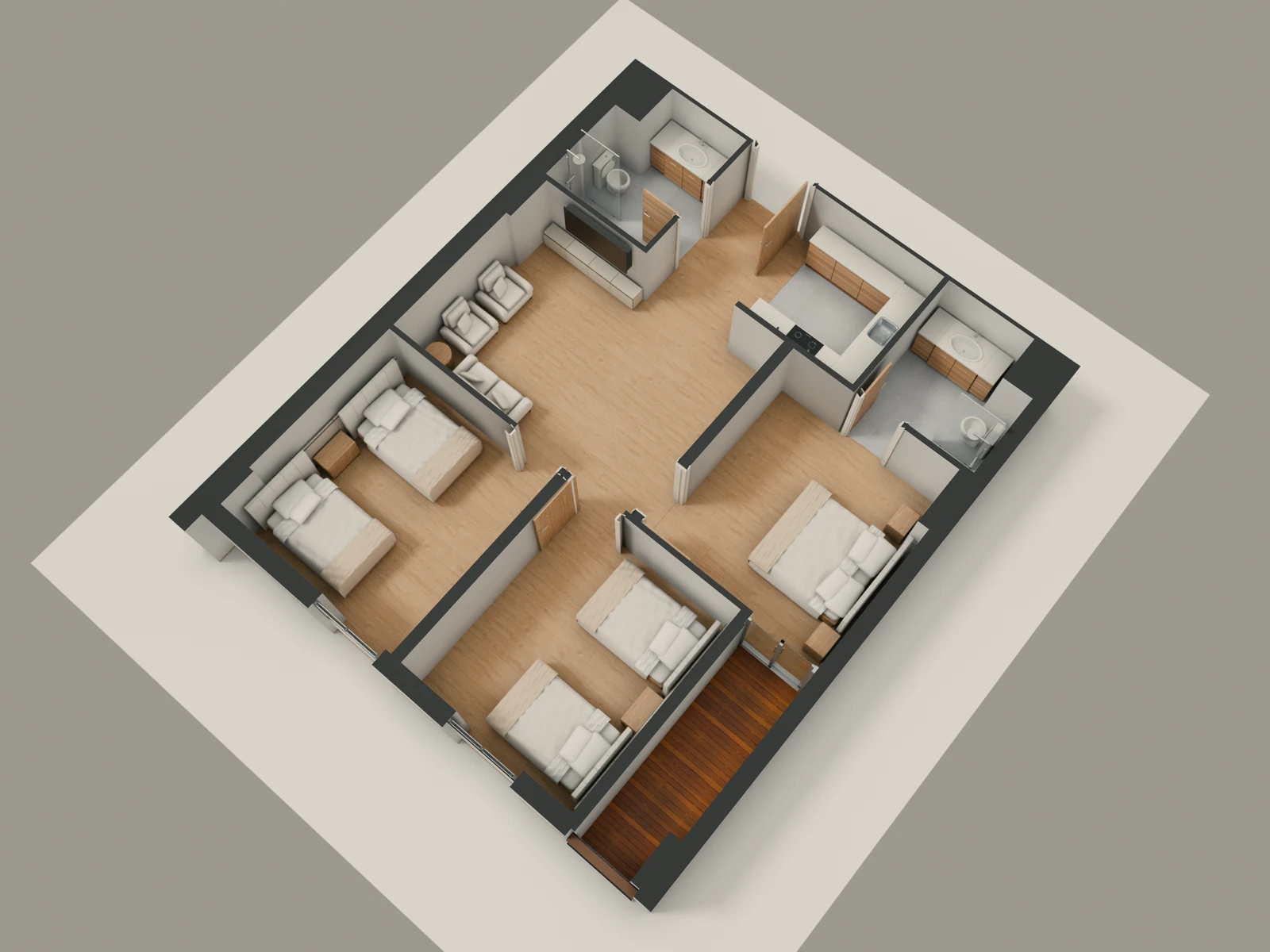 صورة وحدة C1 — Family Suite — جناح عائلي