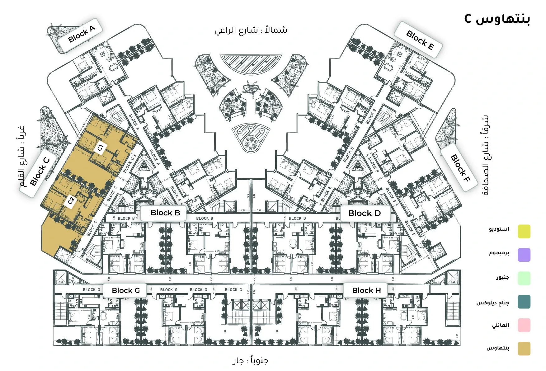 صورة وحدة C1-4 — Penthouse Suite — جناح بنتهاوس