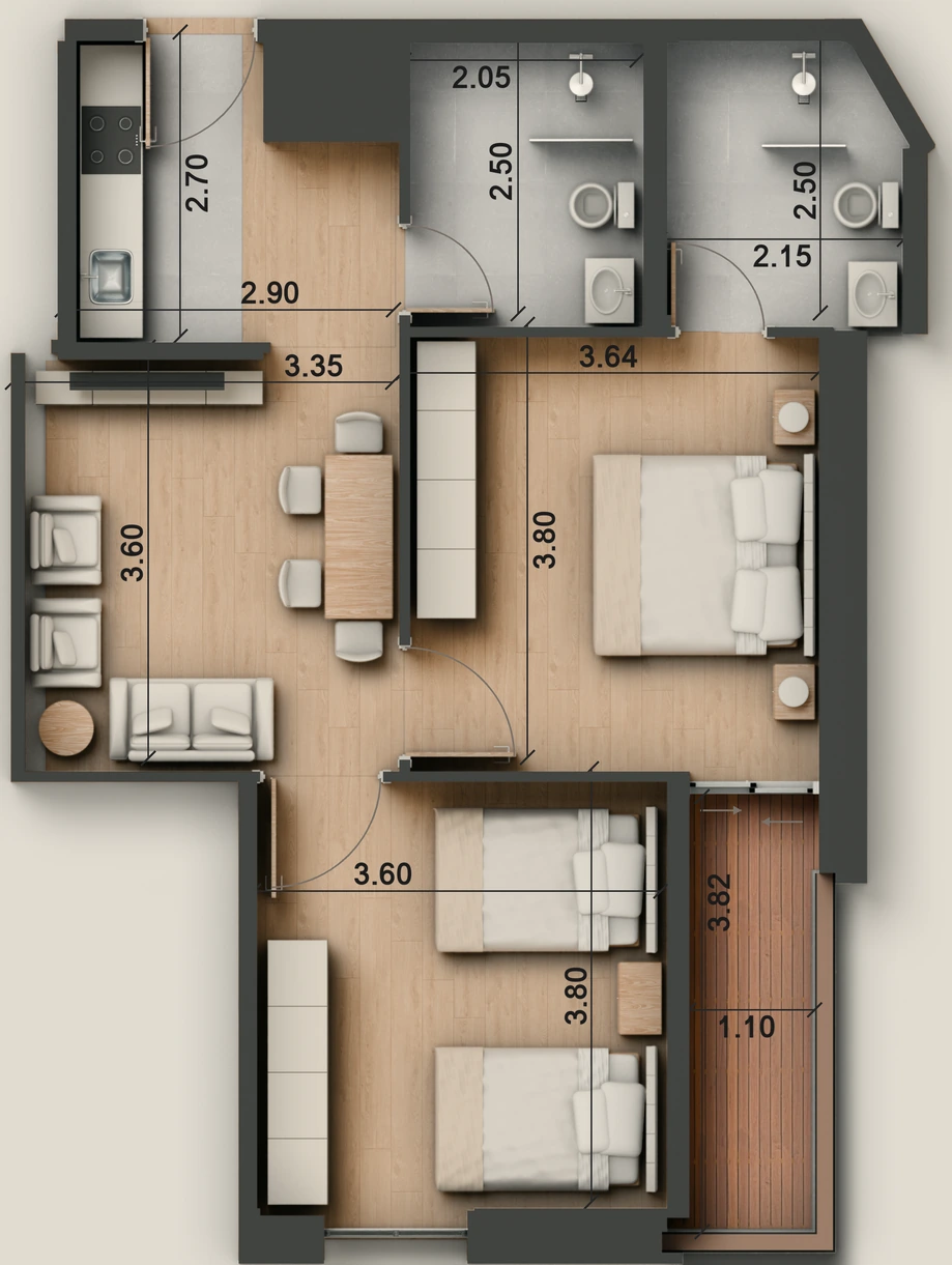صورة وحدة D1 — Junior Suite — جناح جونيور