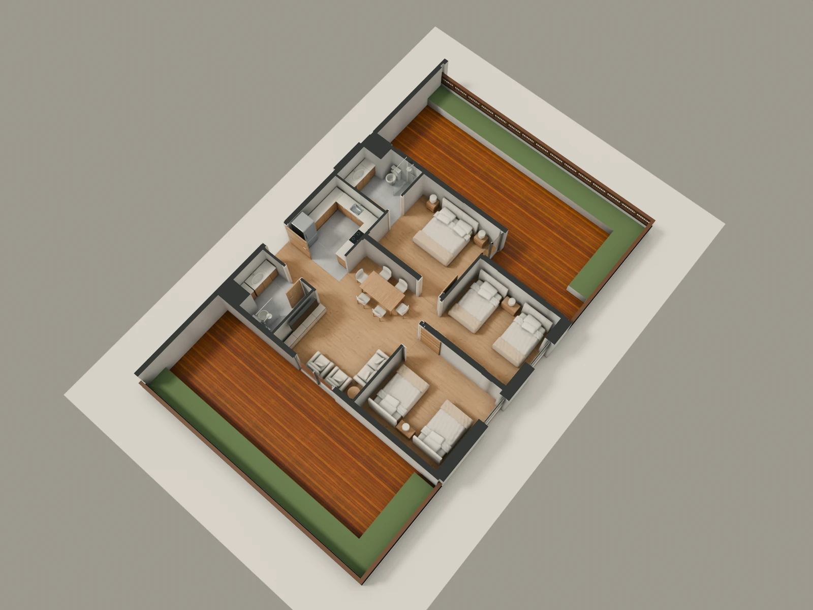 صورة وحدة D2-4 — Penthouse Suite — جناح بنتهاوس