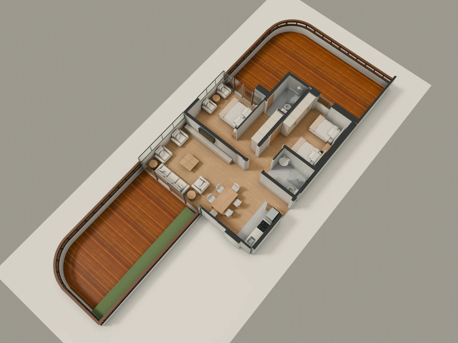 صورة وحدة E1-4 — Penthouse Suite — جناح بنتهاوس