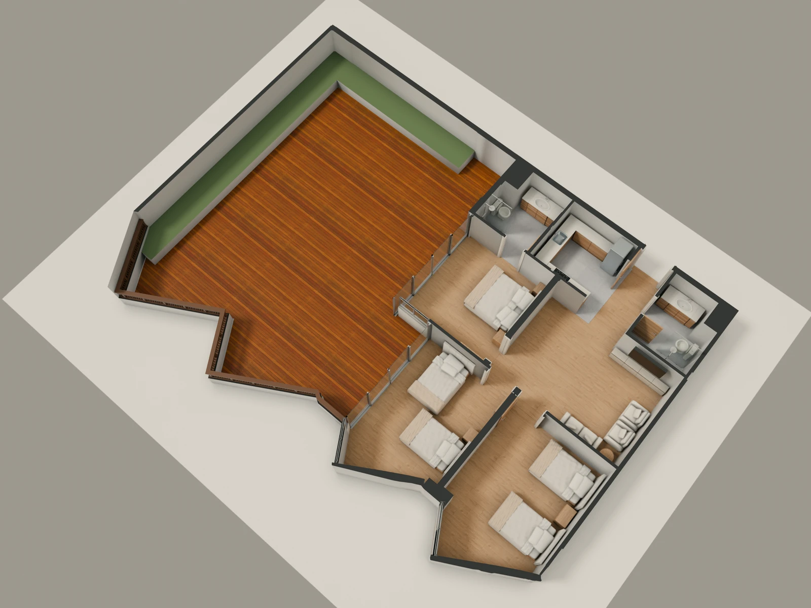 صورة وحدة E3-4 — Penthouse Suite — جناح بنتهاوس