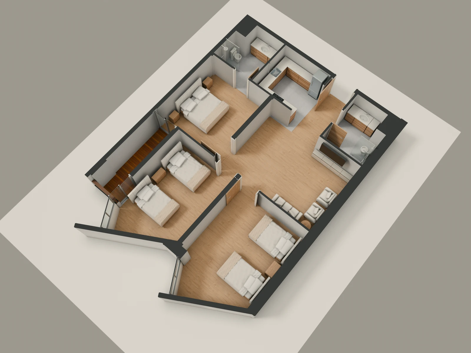 صورة وحدة E7 — Family Suite — جناح عائلي