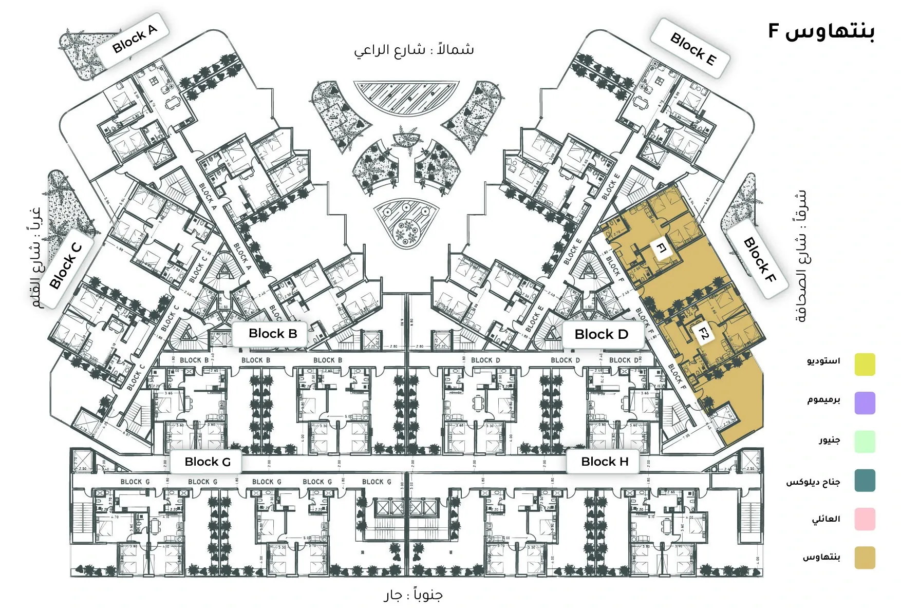 صورة وحدة F1-4 — Penthouse Suite — جناح بنتهاوس
