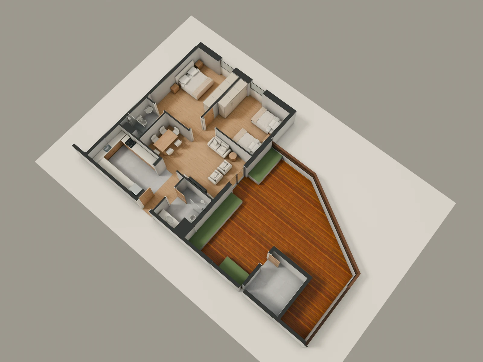 صورة وحدة F2-4 — Penthouse Suite — جناح بنتهاوس