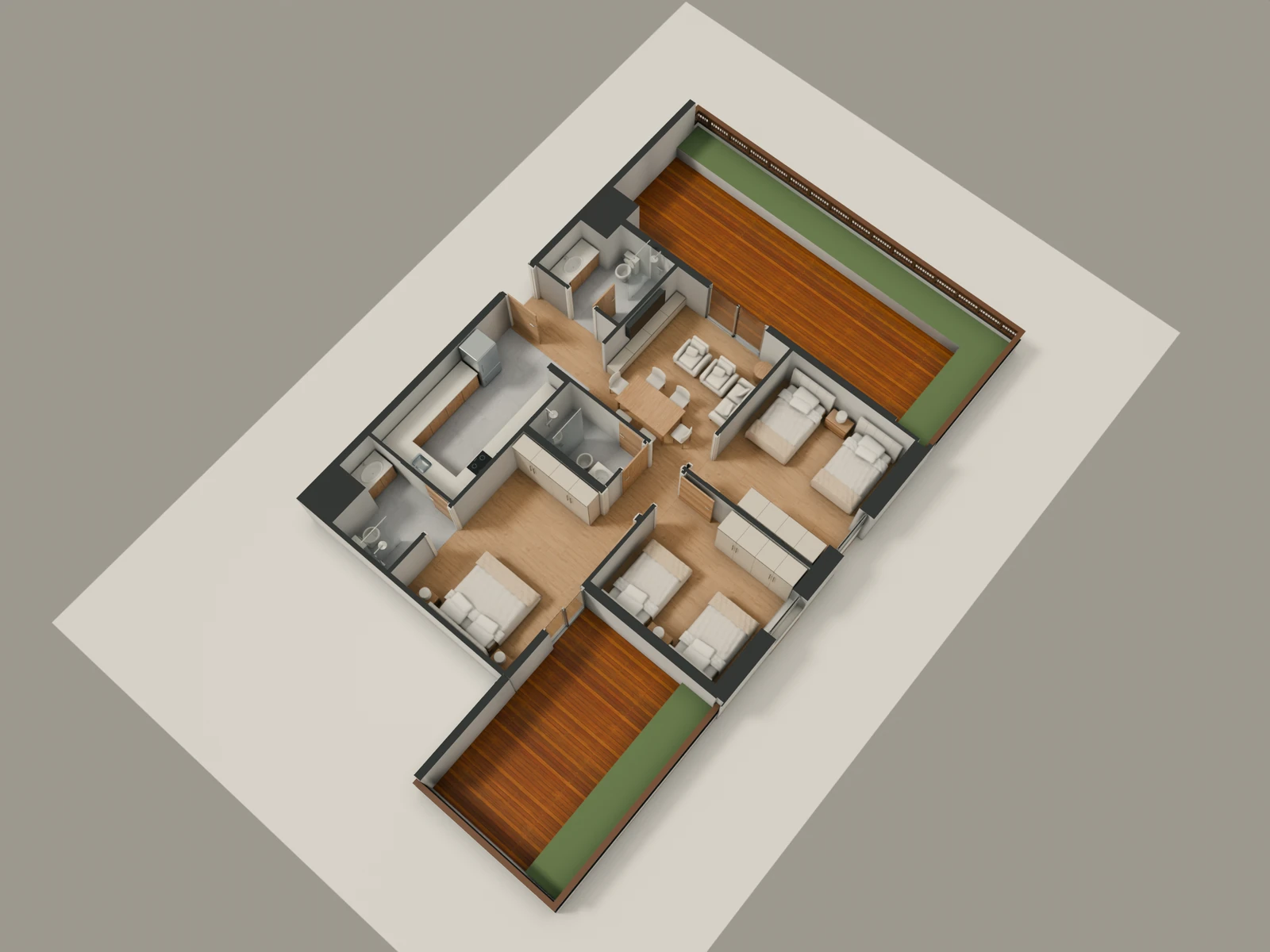 صورة وحدة G1-4 — Penthouse Suite — جناح بنتهاوس