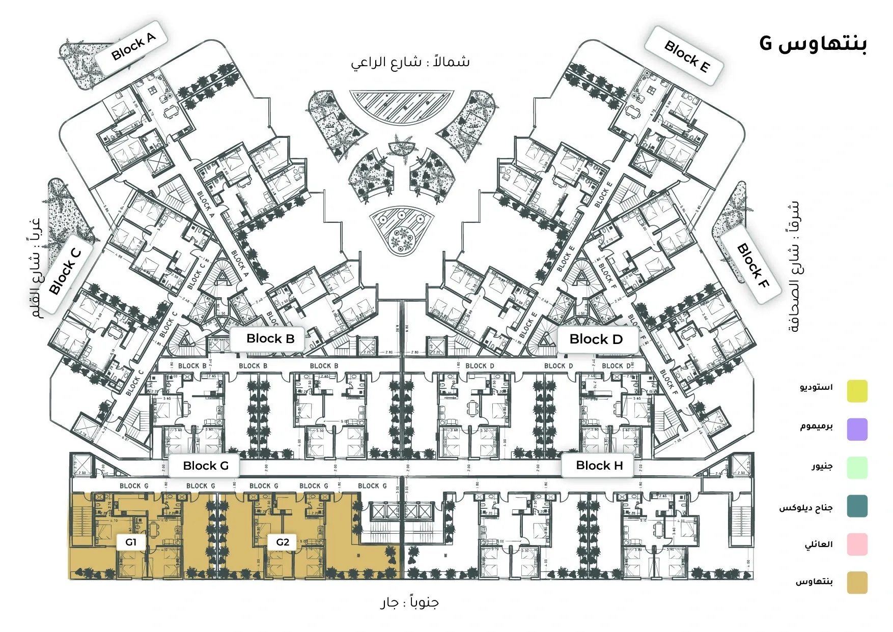 صورة وحدة G2-4 — Penthouse Suite — جناح بنتهاوس