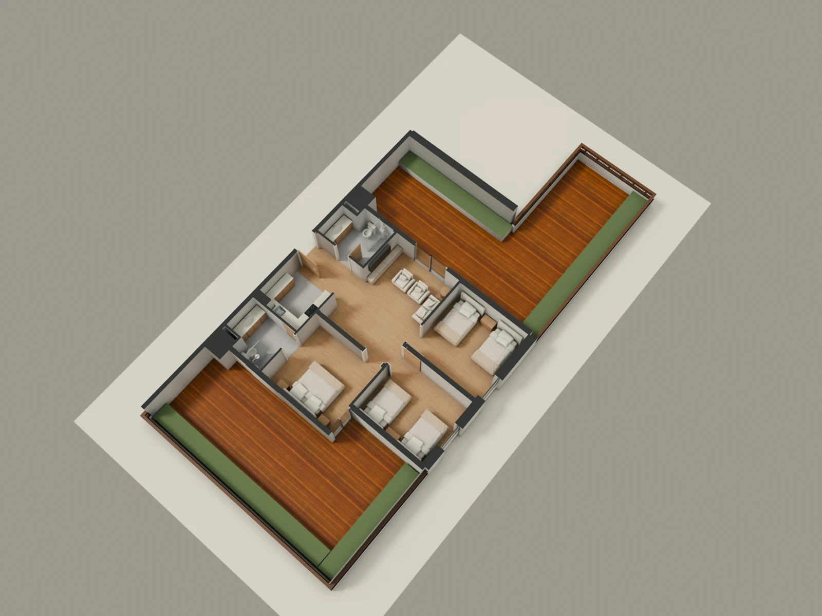 صورة وحدة G2-4 — Penthouse Suite — جناح بنتهاوس