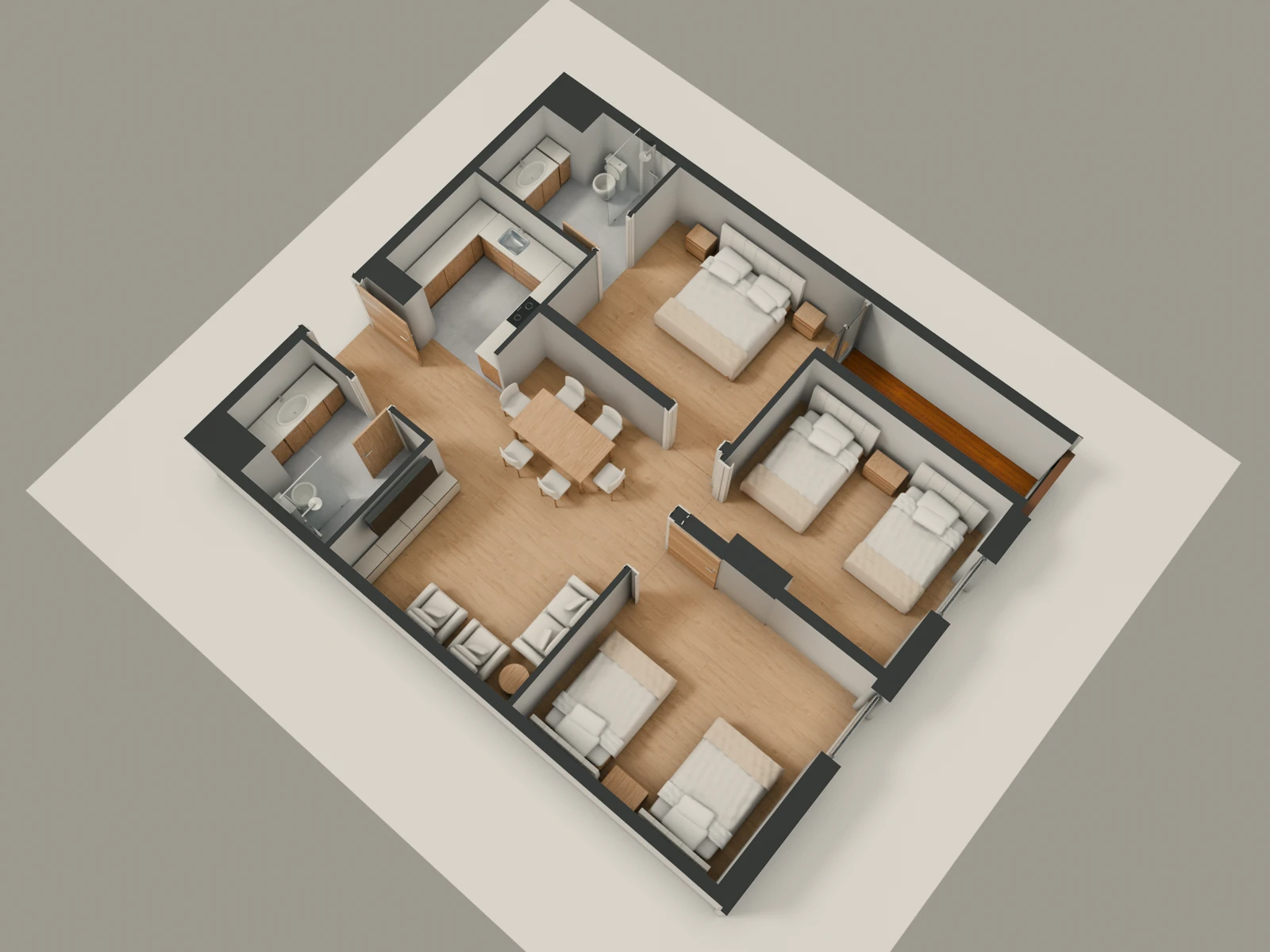 صورة وحدة G3 — Family Suite — جناح عائلي