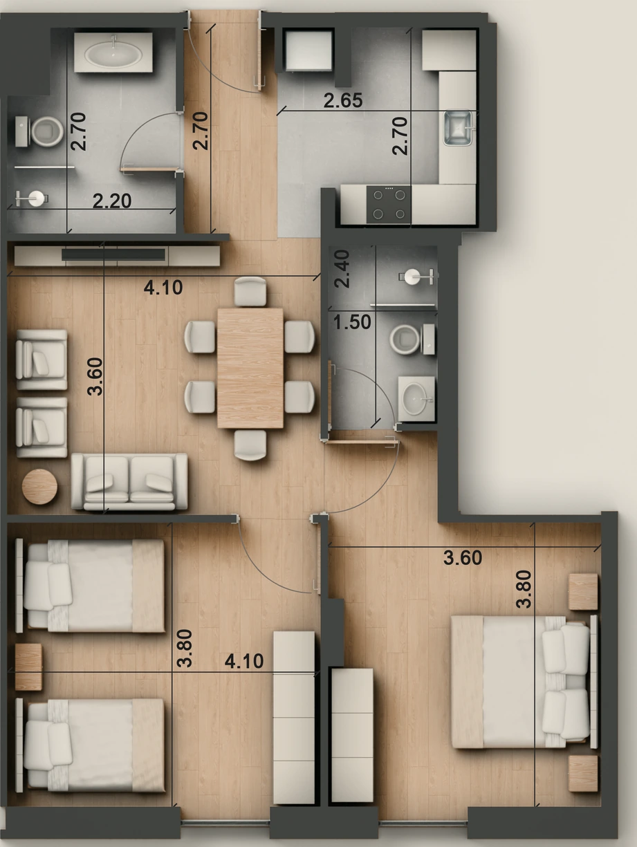 صورة وحدة H2 — Deluxe Suite — جناح ديلوكس