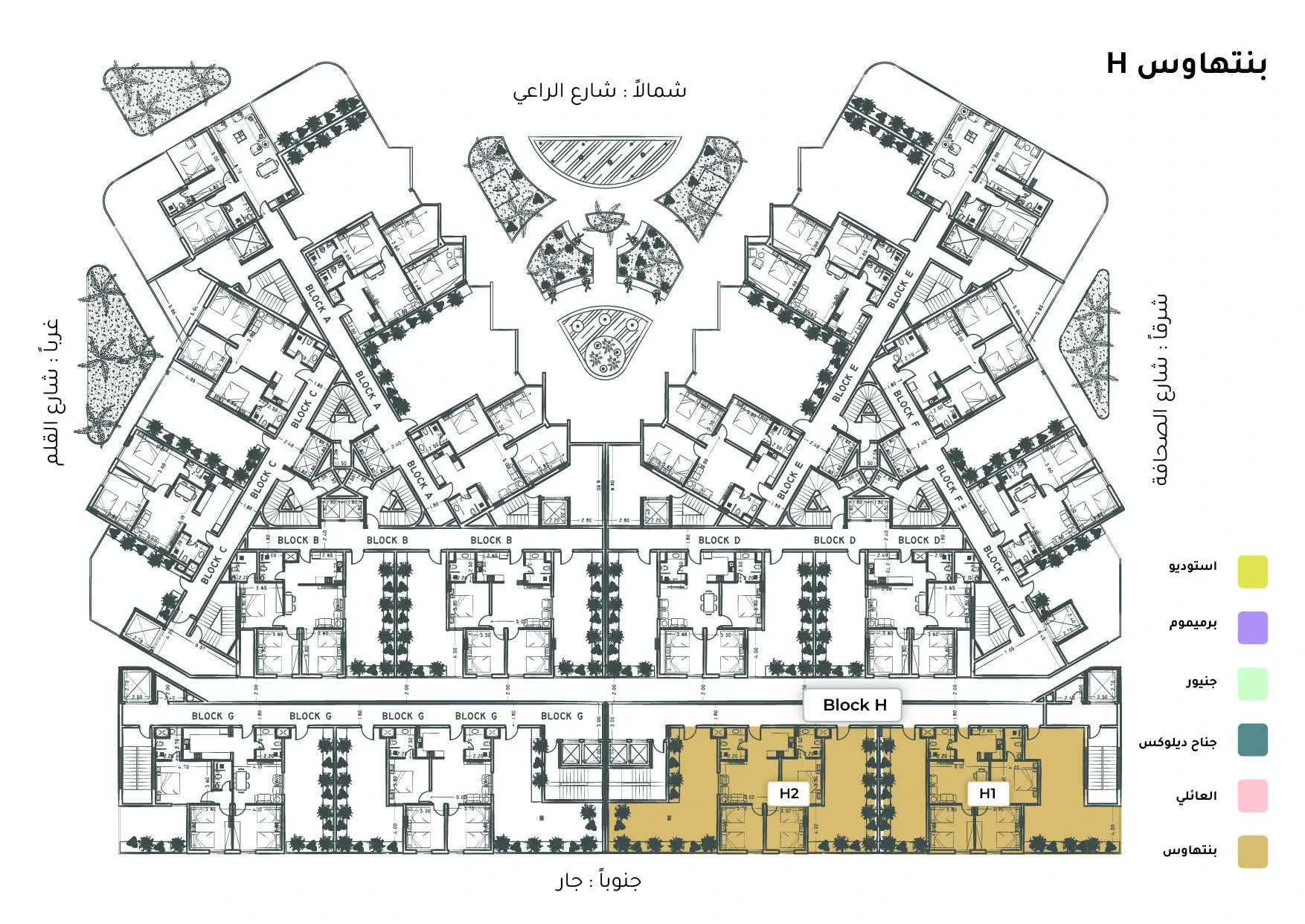 صورة وحدة H2-4 — Penthouse Suite — جناح بنتهاوس