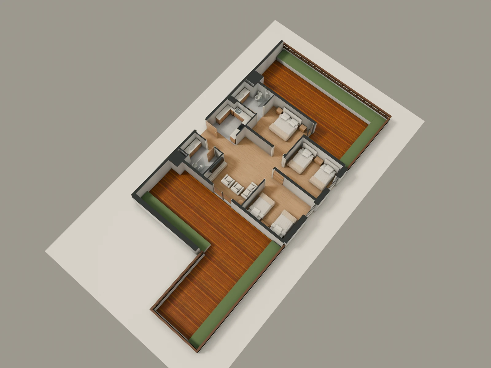 صورة وحدة H2-4 — Penthouse Suite — جناح بنتهاوس