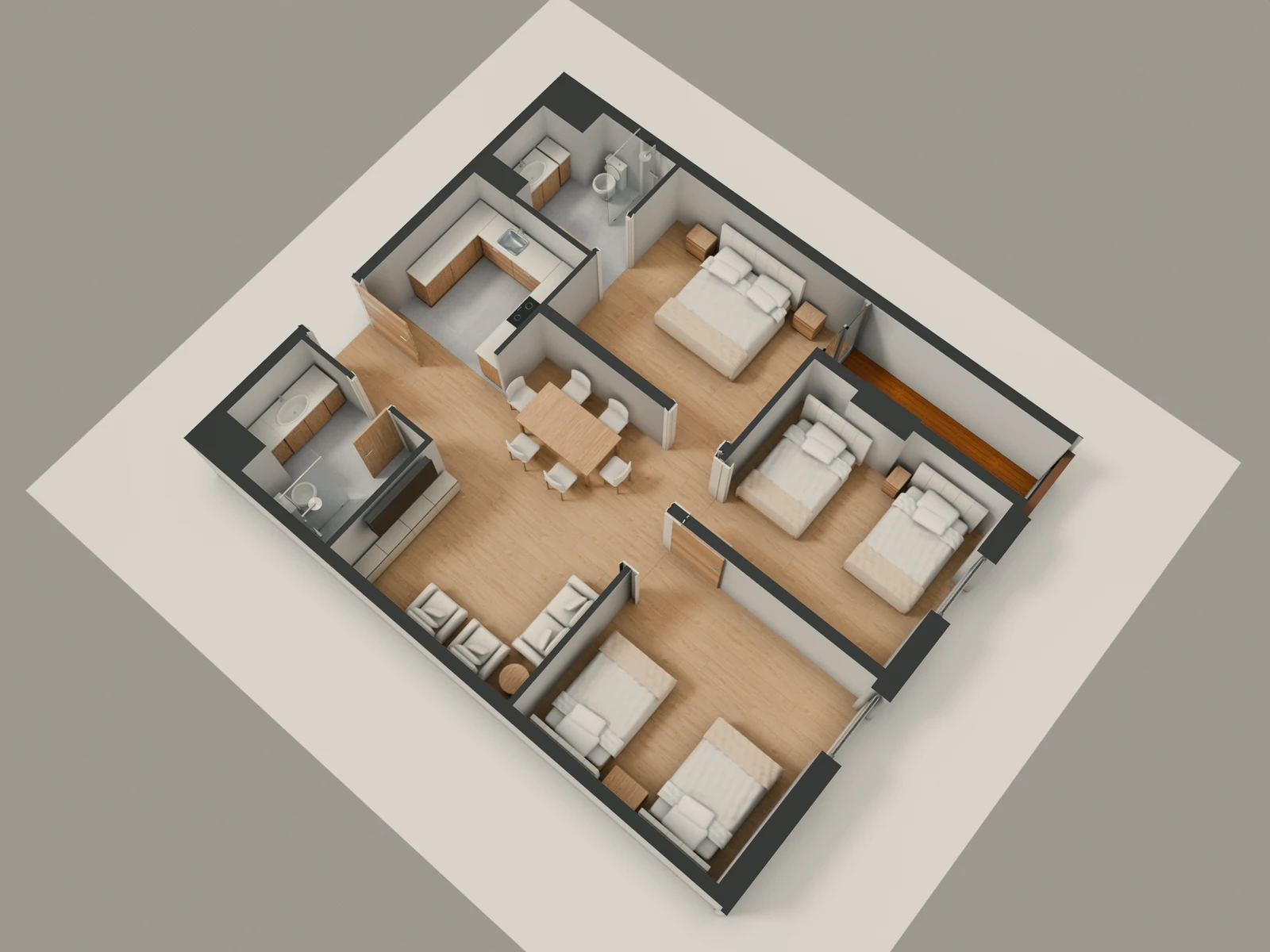 صورة وحدة H4 — Family Suite — جناح عائلي